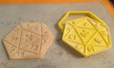 D20 cookie cutter