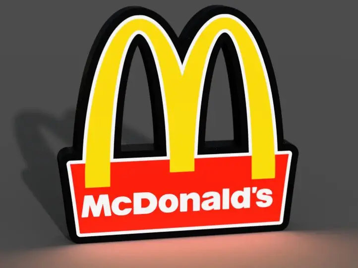 McDonald's Lightbox LED Lamp
