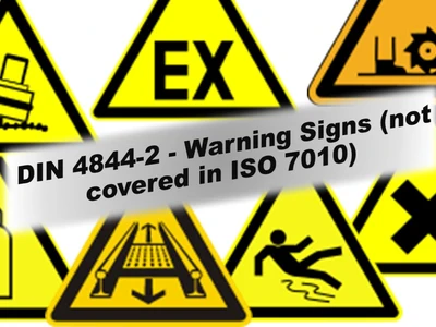 DIN 4844-2 Warning Signs (not covered in ISO 7010)