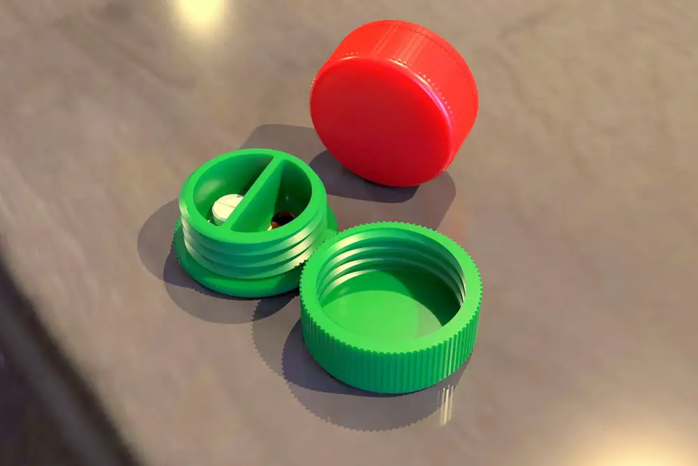 Travel Pill Box Divided