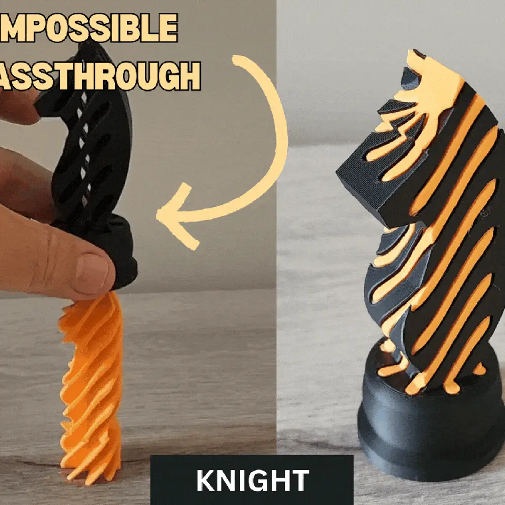 Knight Chess Piece Impossible Passthrough