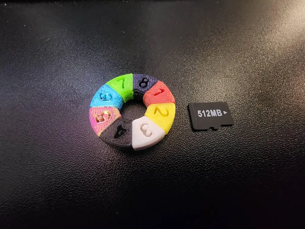 8 color wheel test print