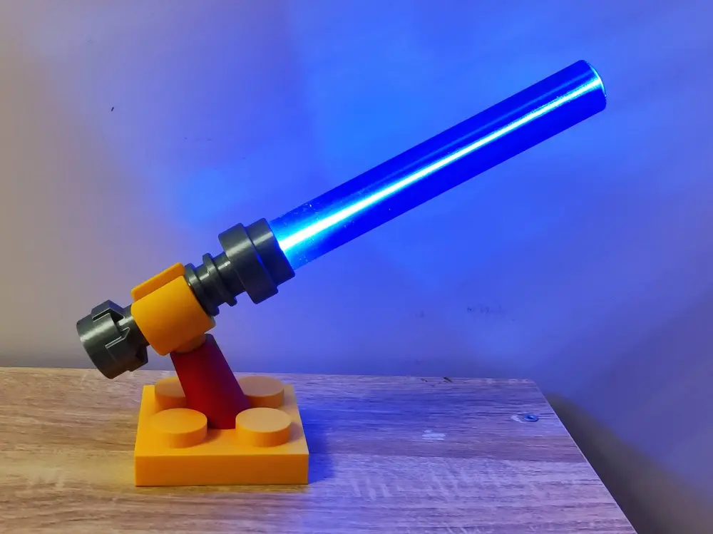 Lego Light Up Lightsaber with Stand using Anycubic LED Light Up Creative Kit