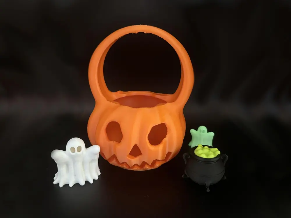 Halloween pumpkin basket