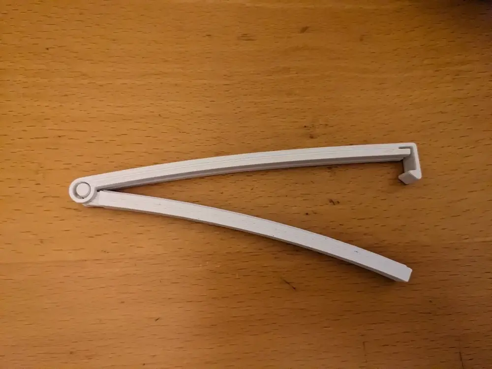 Bag clip with pretension (110 mm)