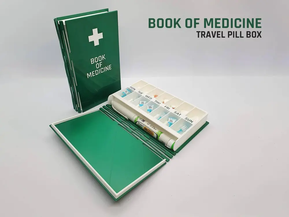 Book of Medicine — Travel pill box