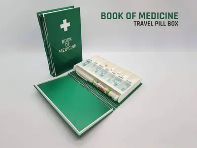 Book of Medicine — Travel pill box