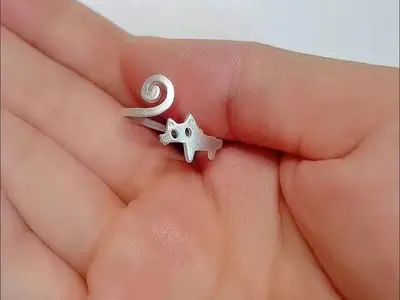 Kitten ring, a parody of a predecessor小猫戒指,对前辈拙劣的模仿
