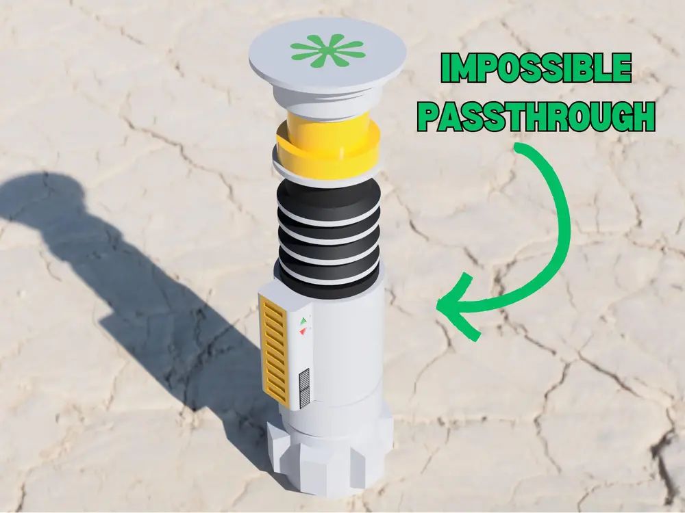 Luke Skywalker Lightsaber Impossible Passthrough