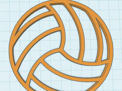 volleyball keychain