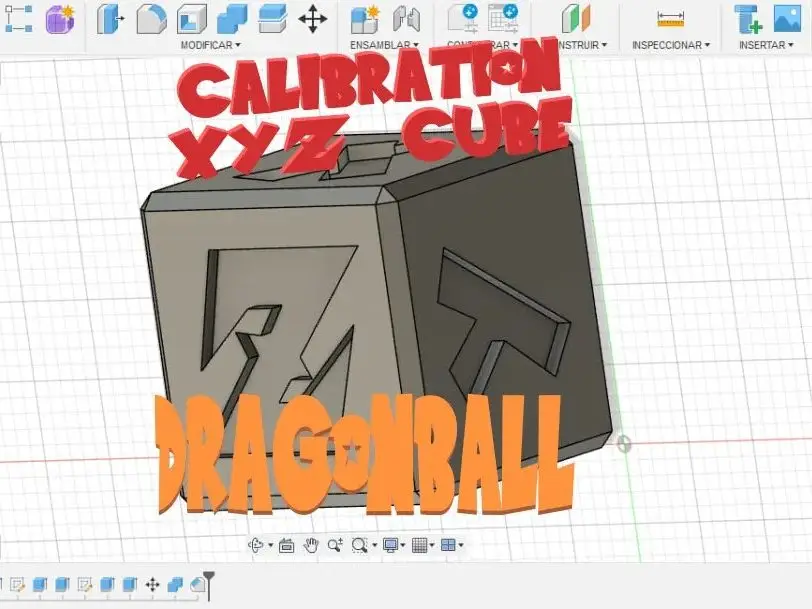 Calibration cube XYZ Dragon Ball