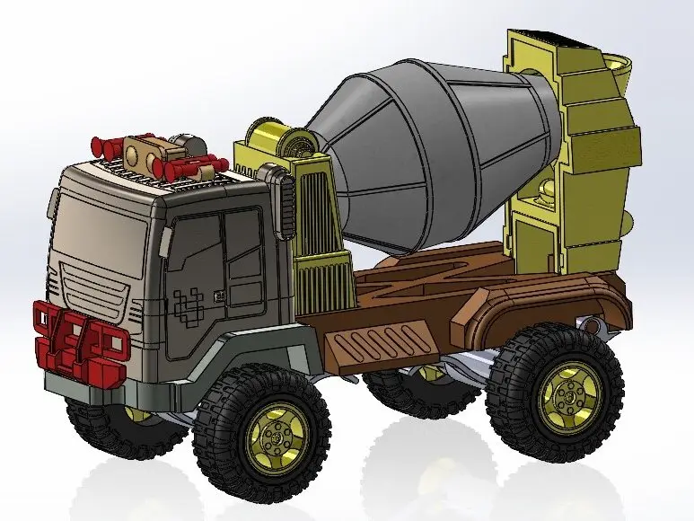 Toy truck Concrete mixer truck玩具罐车混凝土搅拌车