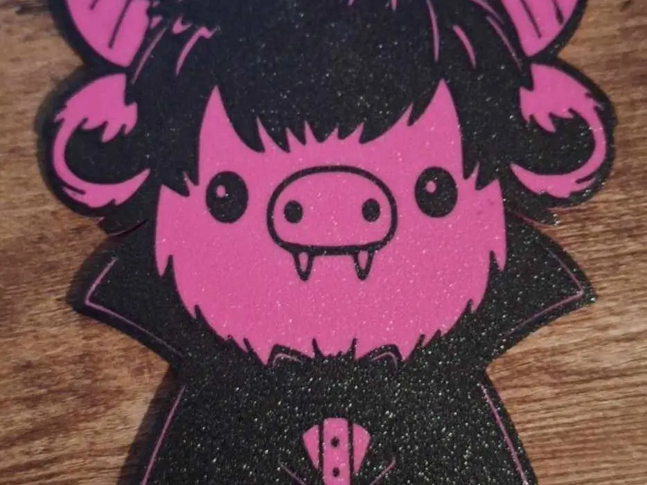 Dracula cow wall art