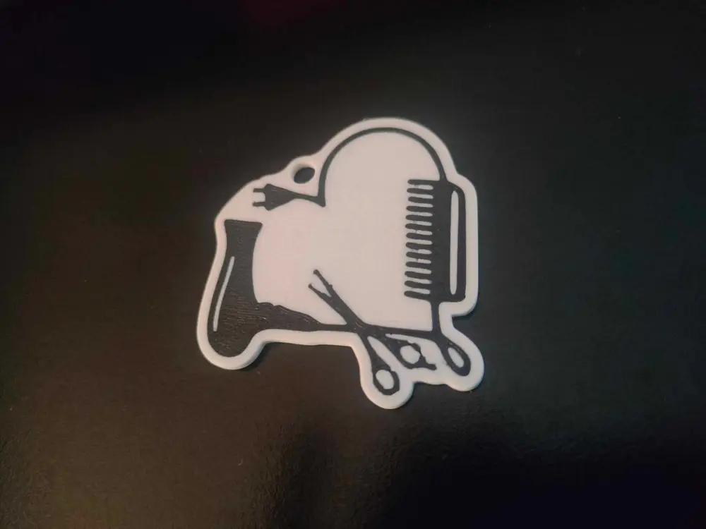 Hairdresser keychain