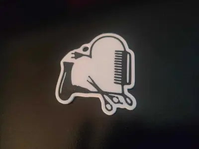 Hairdresser keychain