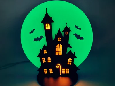 Halloween Led Castle Centerpiece
