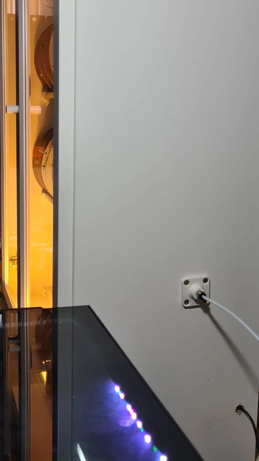 PTFE filament socket, shelf passthrough IKEA Billy