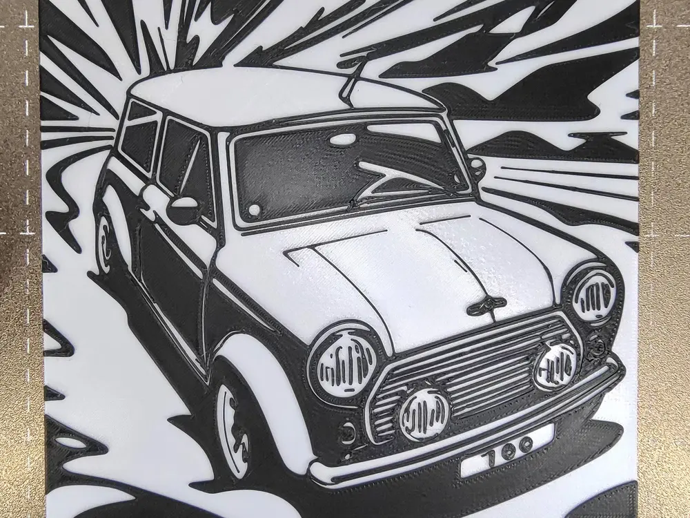 Classic Mini Cooper Wall Art