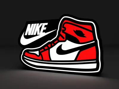 Nike sneaker Air Jordan 1 | Lightbox | LED Lamp