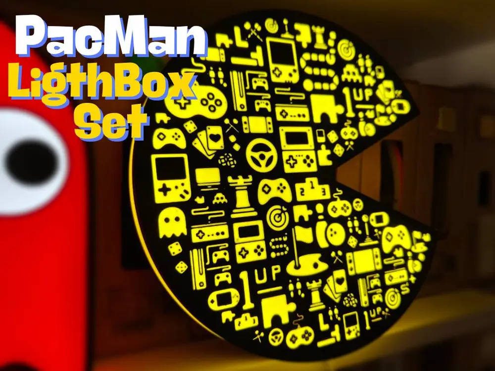 Pacman Led Light Box Mural