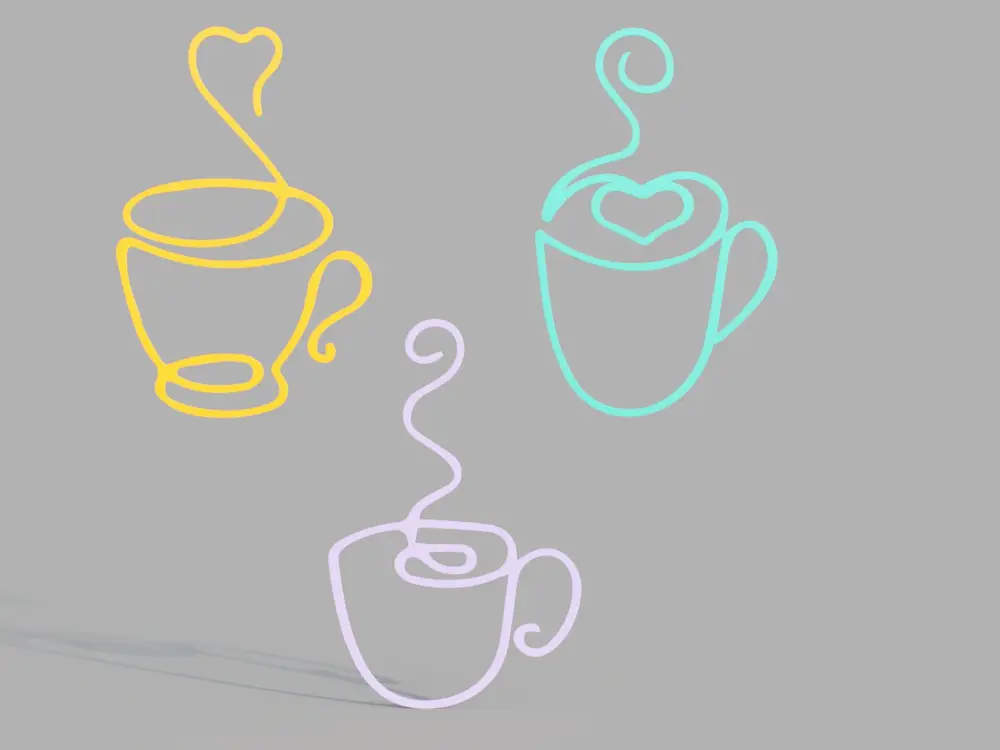 Coffee Cup Line Art