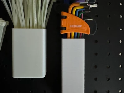 Simple pegboard bin for Lichamp allen keys