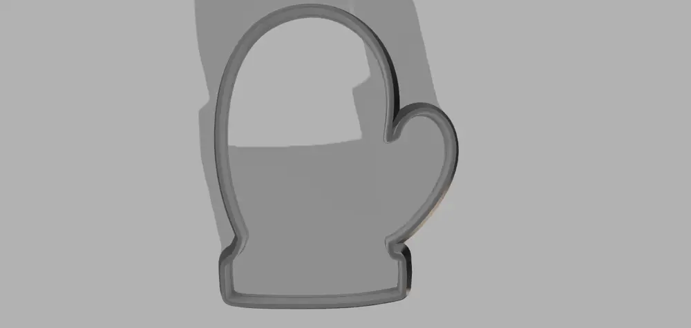 Christmas mitten Cookie Cutter