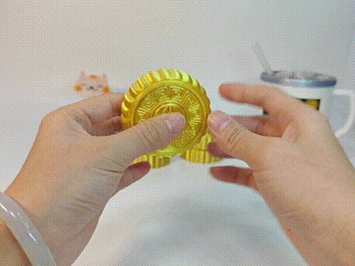 【月饼 指尖陀螺】 【mooncake fidget spinner】