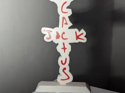 Cactus Jack logo stand