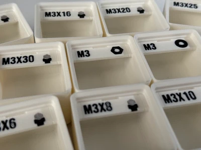 M3 screw storage gridfinity collection