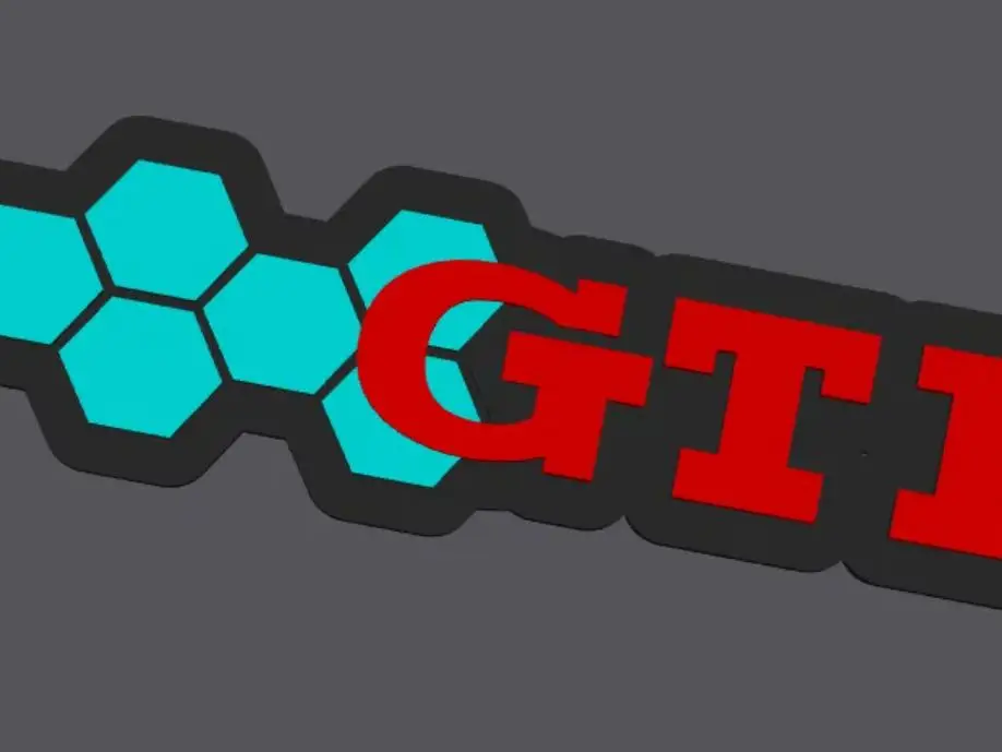 VW Golf Honeycomb GTI Keychain