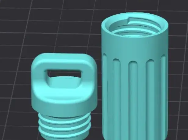 Keychain Container Pill Storage Bottle