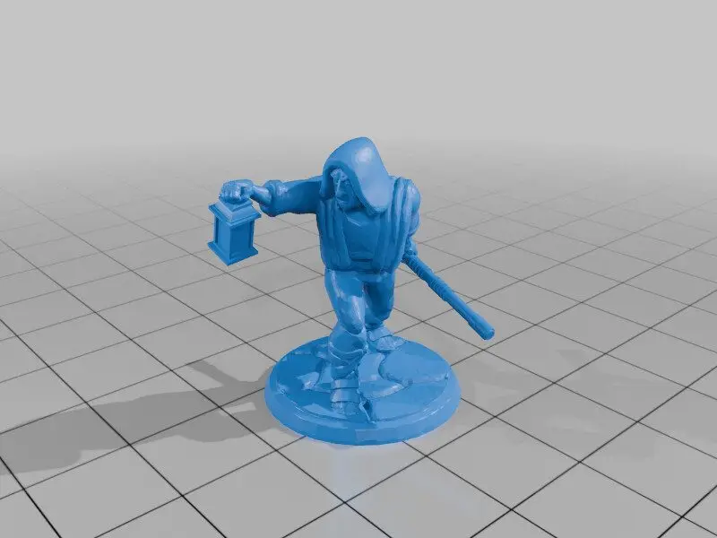 Old man with lantern MIni