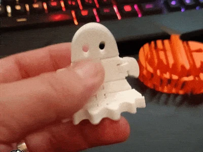 Halloween Flexi Boo – Articulated Ghost
