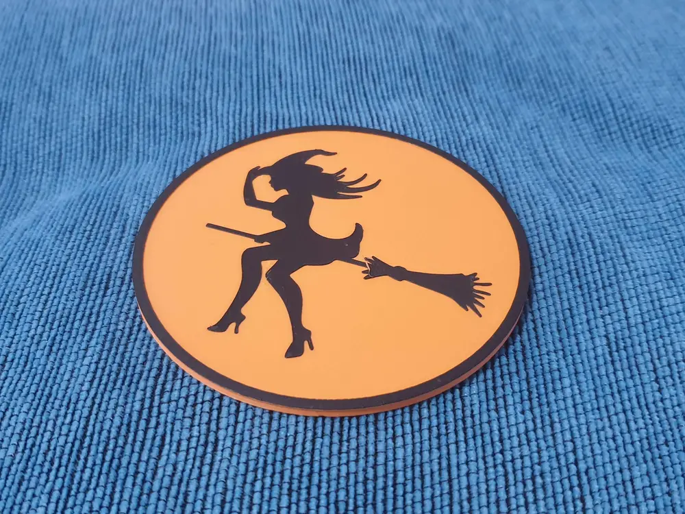 Sexy Witch Halloween Coaster