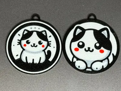 Cute Cat Keychain - Multi Color