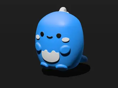 Cute Dinosaur 3D Model Multi Color