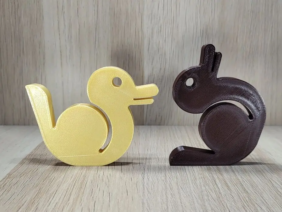 Easter duck bunny optical illusion