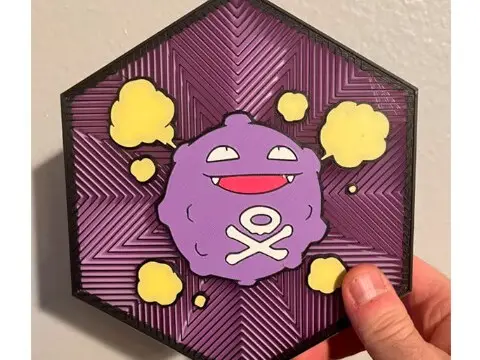 Cuadro Hexagonal Koffing Pokemon