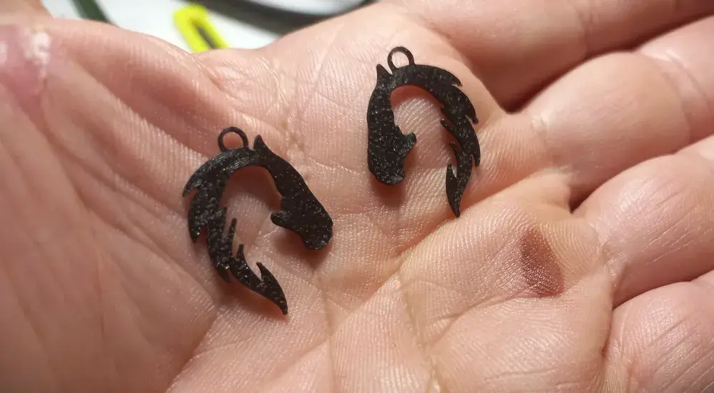 Girl-horse earrings