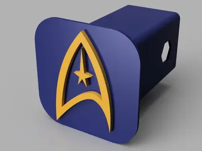 Hitch Cover Star Trek Logo