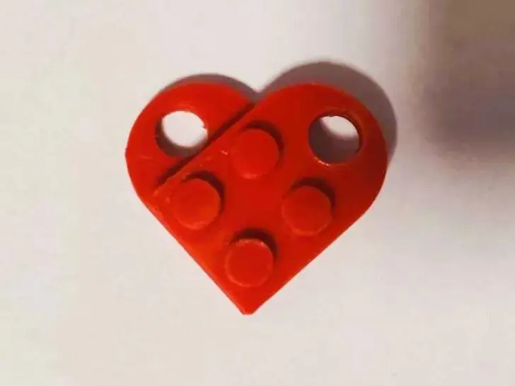 Valentine's Lego heart for couples