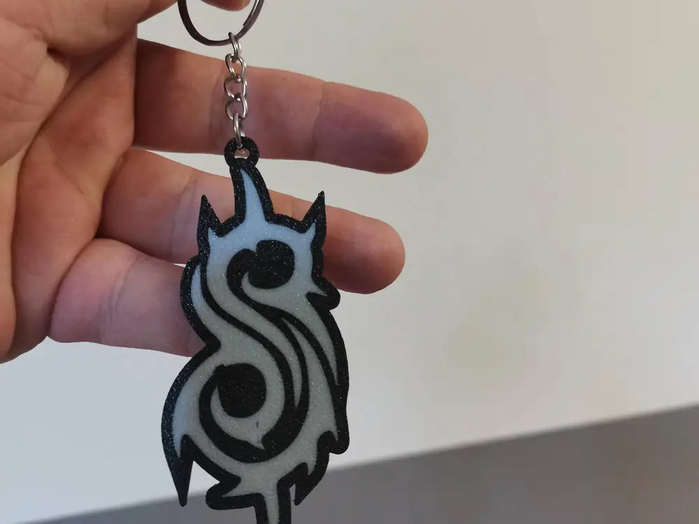 Slipknot logo multicolor keychain
