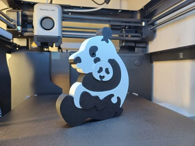 Panda puzzle for kids