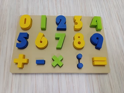 Counting numbers - puzzle for kids