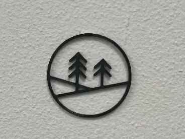 Wall art - minimalistic wood