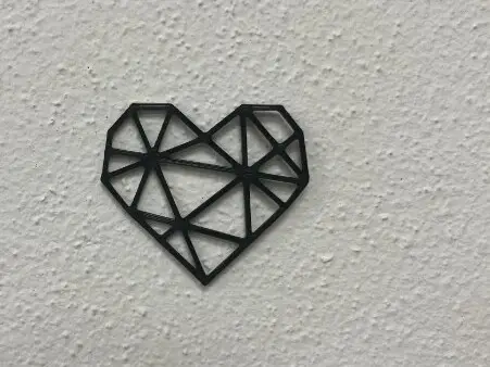 Wall art - polygon hearth