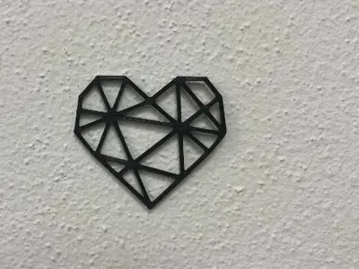 Wall art - polygon hearth