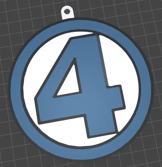 Classic Fantastic 4 keychain