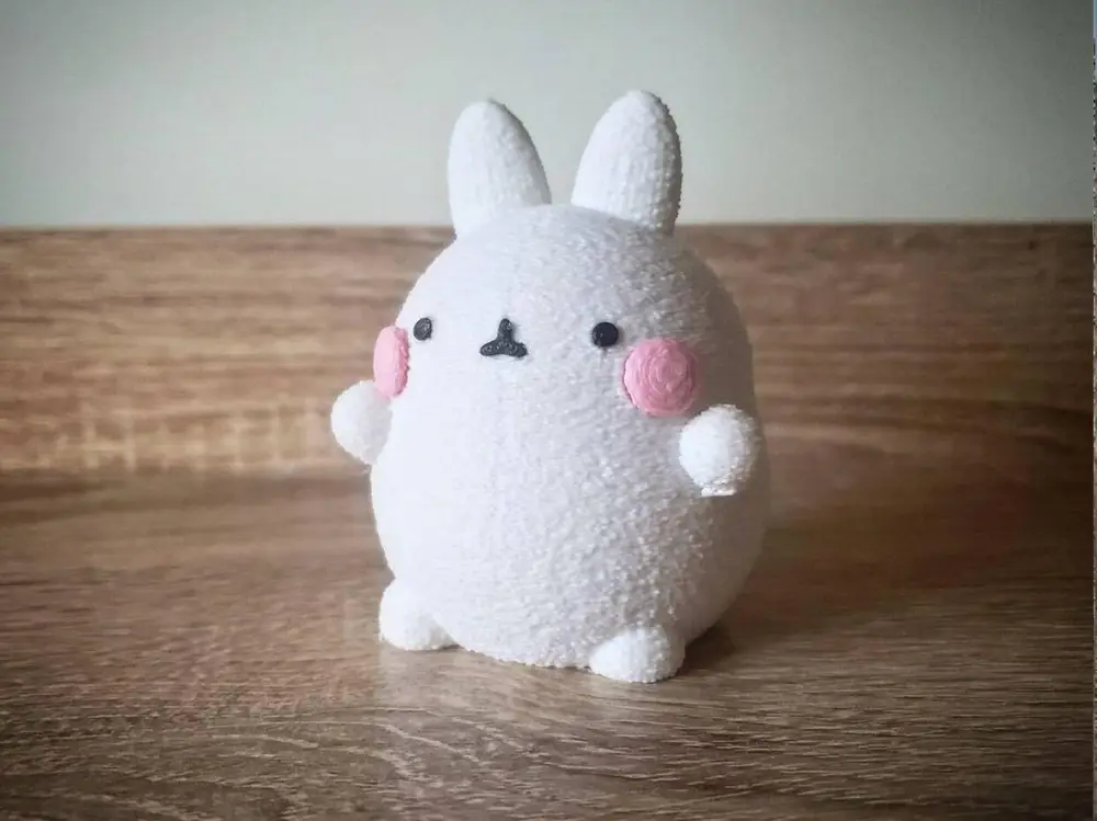 Cute chubby bunny